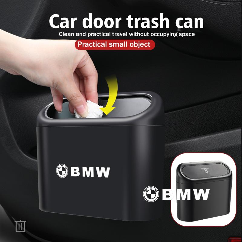 DZBW6 Car Door Hanging Trash Can Storage Box Auto Accessories For BMW M Performance E36 E46 E60 E90 E91 E92 E93 F30 F20