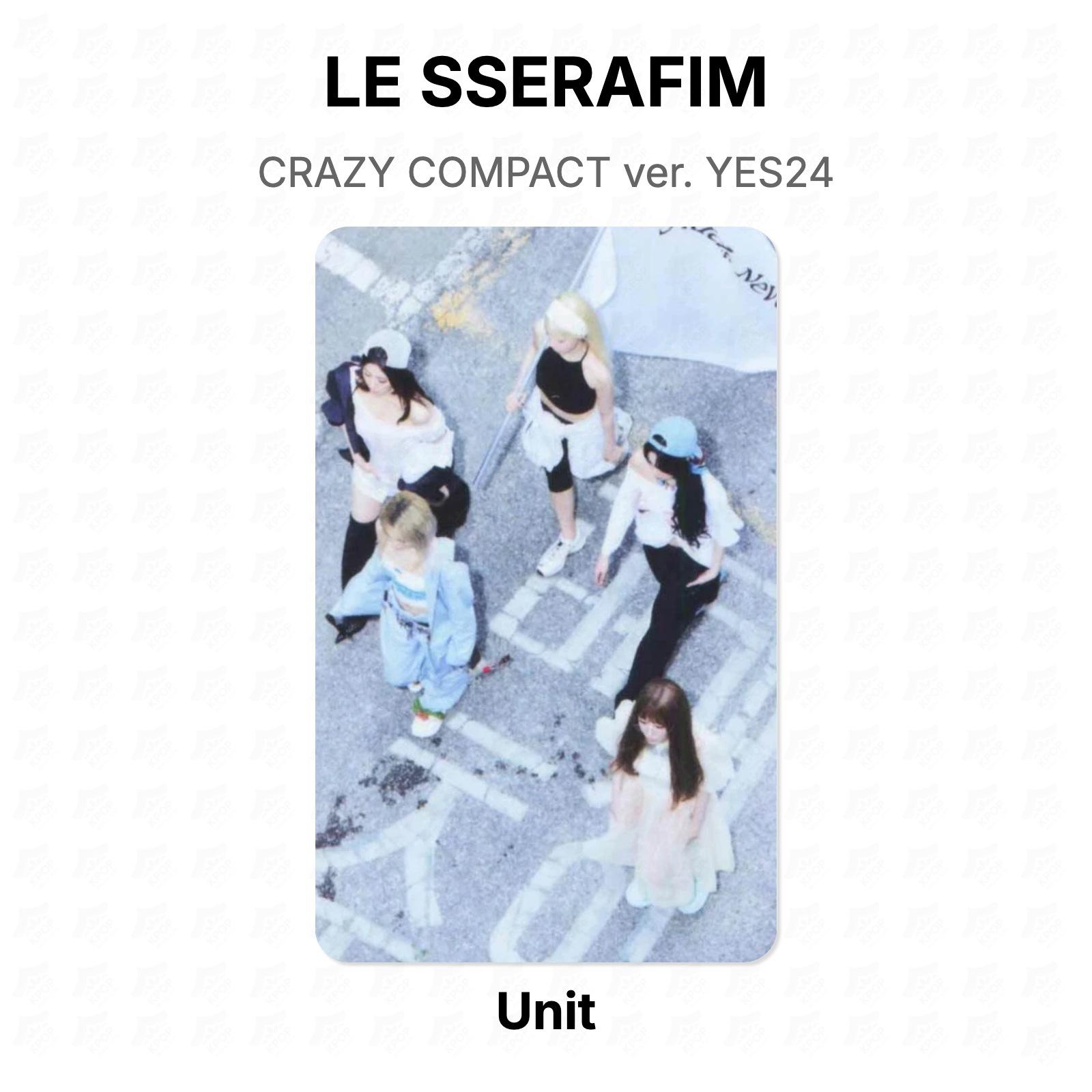 LE SSERAFIM CRAZY COMPACT ver. YES24 Official Photocard Unit
