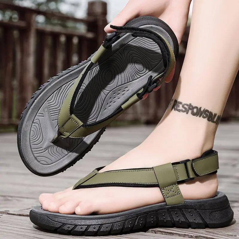Fashion Sports Male Shoe Outdoor Soft Luxury Designer Open Toe New Arrival on Offer Pvc 2025 Breathable Summer Low Price H Men's Sandal