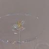 French Exquisite Small Zircon Water Droplet 925 Sterling Silver Plated 14K Gold Earrings for Women Wedding Party Jewelry