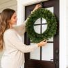 Winter Wreath Realistic 3D Seasonal Supplies Artificial Holiday Garland For Home Farmhouse Indoor Porch Christmas Parties Wall