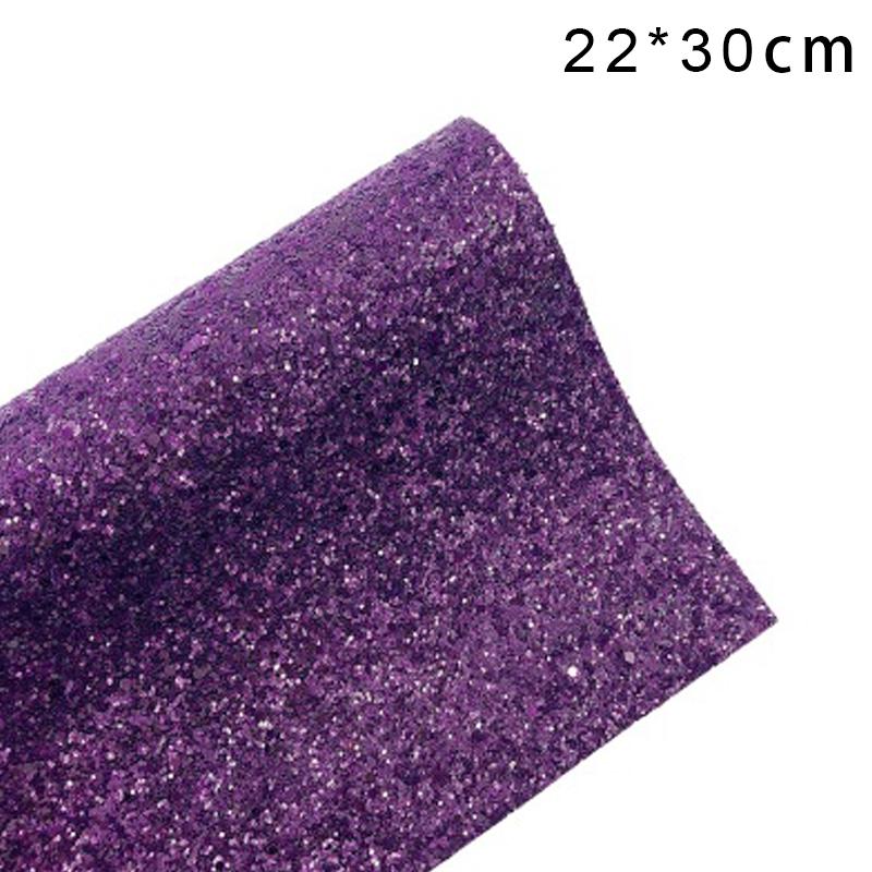 22x30cm/ Sheet Faux Leather Rainbow Chunky Glitter Fabric For Handmade Coin Purse Bag Diy Bows Hair Accessories Craft Material