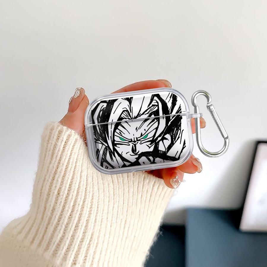 Clear Earphone Cases Cover Case For Airpods Pro2 2 1 3 4 Pro3 Pro Dragons-Ball Gokus Vegeta