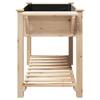 Garden Planter with Shelf Beige 155 x 59 x 76.5 cm