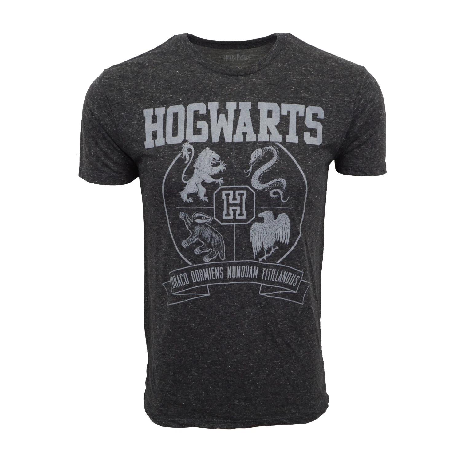 Unisex Adult Casual Graphic HARRY POTTER HOGWARTS GRAPHIC T SHIRT O... XL