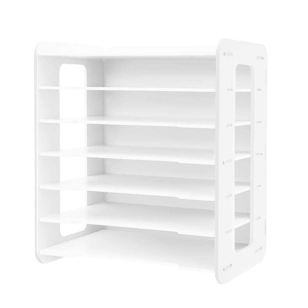 A4 Paper Desktop Storage Rack Office Paper Organiser Desktop File Holder Desk Letter Tray Multilayer Space-Saving Storage