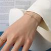 Punk Fashion Round CZ Zirconia Bracelet Female Gold Color Stainless Steel Chain Link Bracelets for Women Jewelry Braclet 2025