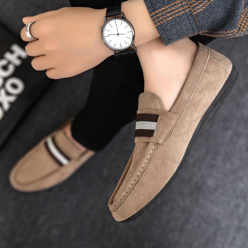 Spring and Summer Men's Shoes One Pedal Doudou Shoes Versatile Cloth Shoes Comfortable Work Shoes Soft-soled Shoes Casual Shoes Men's Breathable