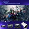 HY300 Portable Smart Projector, 720P Android 11, LCD, Ultra HD 4K Support