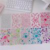 1 Sheet 3D Heart Shape Sticker Acrylic Crystal Children's Stickers Simulation Diamond Pearl Photo Album Decoration Stickers