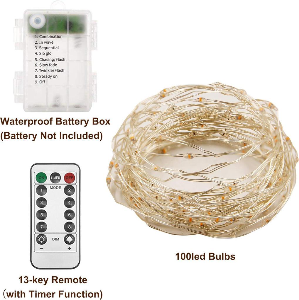 Remote-Control LED Copper Wire Lights - Creative Modern Design