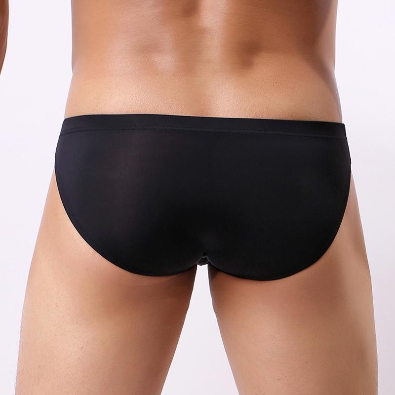 Summer Bulge Pouch Thongs Trunks Sexy-Low Rise Bikini Briefs Underwear For Mens