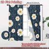 Flat Printing Curtains Without Rod Floral Spring Design Holiday Women Is Day Printed Versatile Durable Set Of 2 Made Polyester