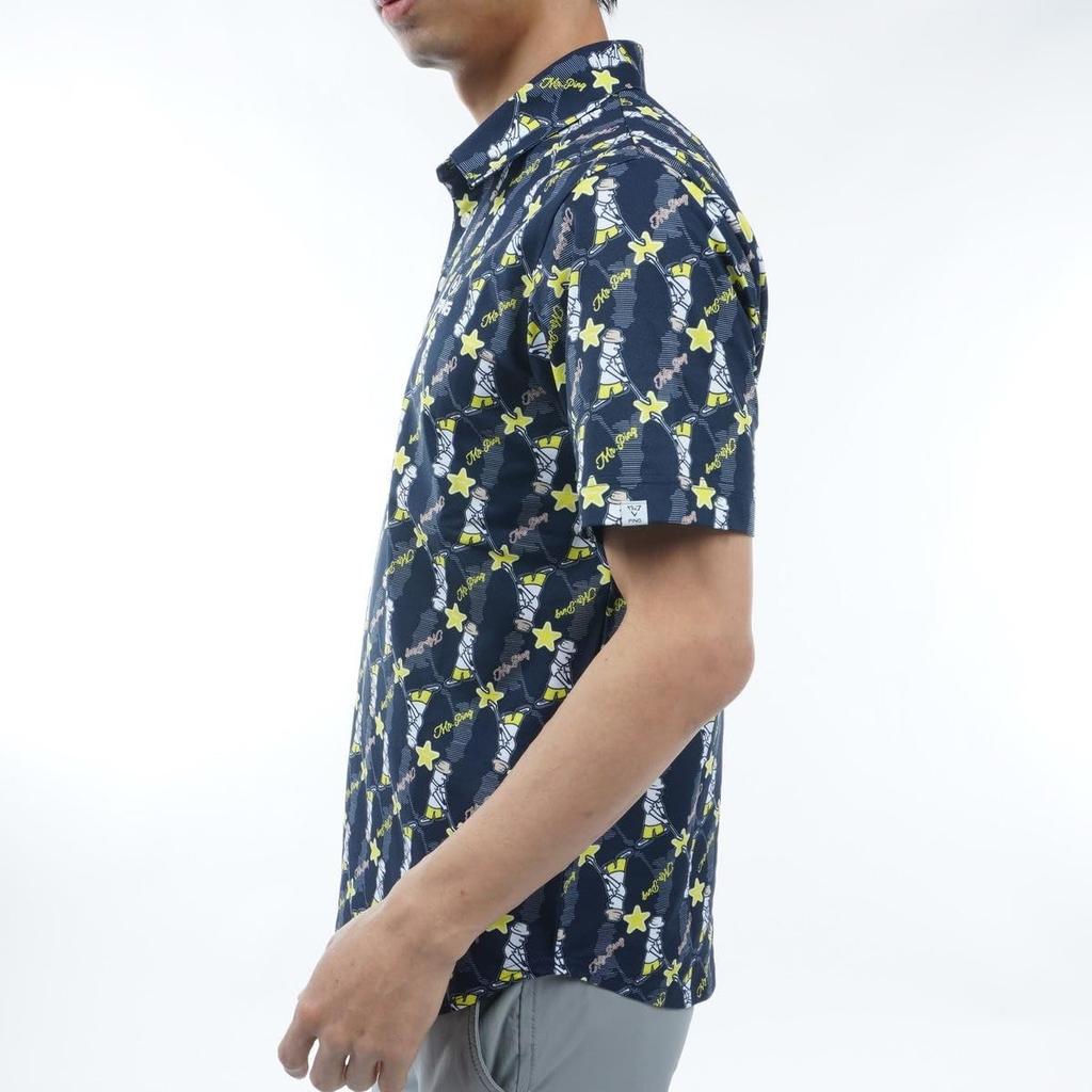 Ping Apparel Short Sleeve Polo Shirt Ping Golf M Men's (Mr. All-Over Print, Stretch) / / 621-4160207 120_Navy