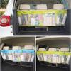 Car Organizer Large Capacity Storage Bag With Oxford Fabric Mesh For Vehicle Interior