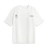 Li Ning CF Moisture Wicking Comfortable Antibacterial Short Sleeve T-Shirt Men Tops White ATSV179-6
