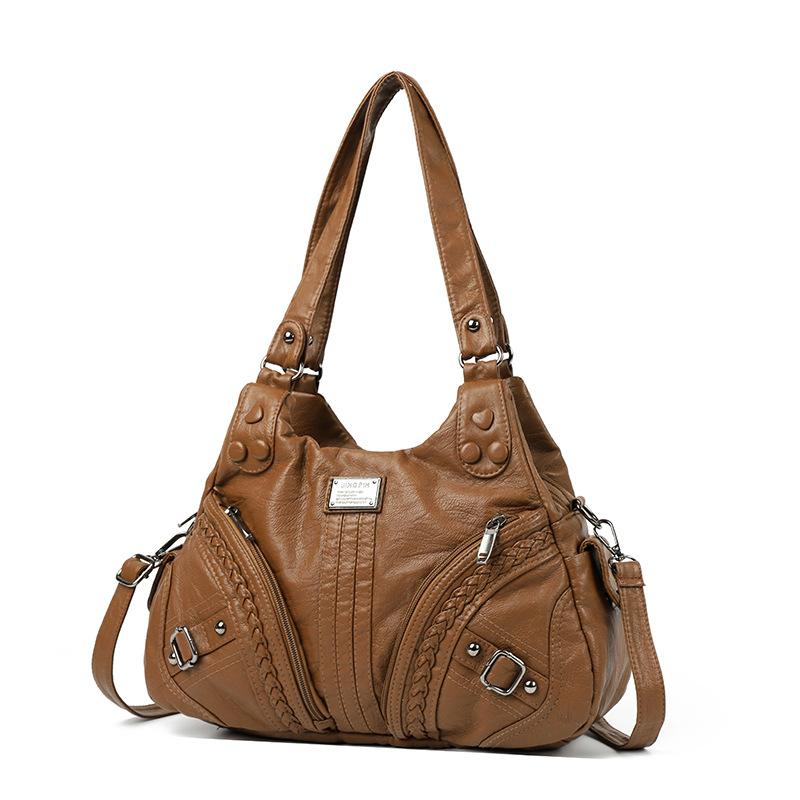 

Ретро женские сумки Новые женские сумки через плечо Персонализированные портативные сумки-мессенджеры большой вместимости жёлтый