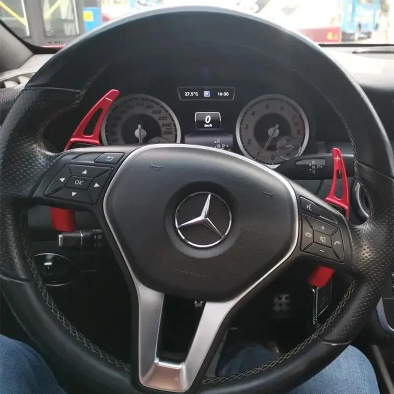 For Mercedes-Benz A Class A180 A200 A220 A250 W176 2013-2015 Car Steering Wheel Shift Paddle Aluminum Alloy Car Styling Extender