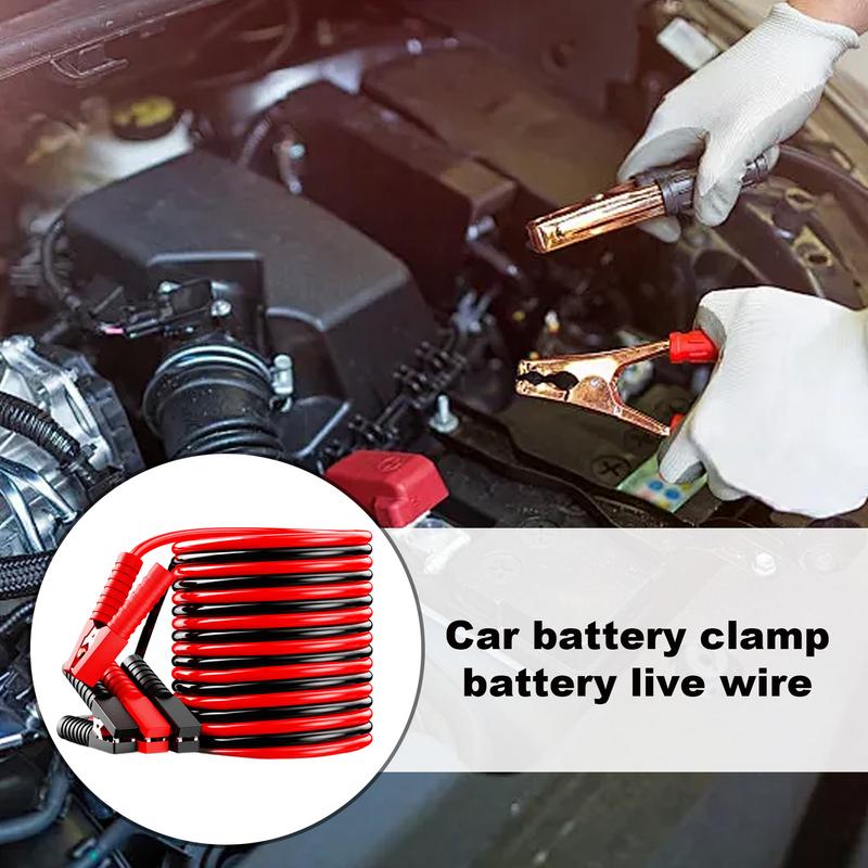 Jumper Cables Heavy Duty Booster Cables Safety Assistance with Alligator Clips Roadside Accessories for 12V 24V Battery Car