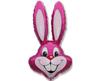 Pink Rabbit Foil Balloon, 66Cm