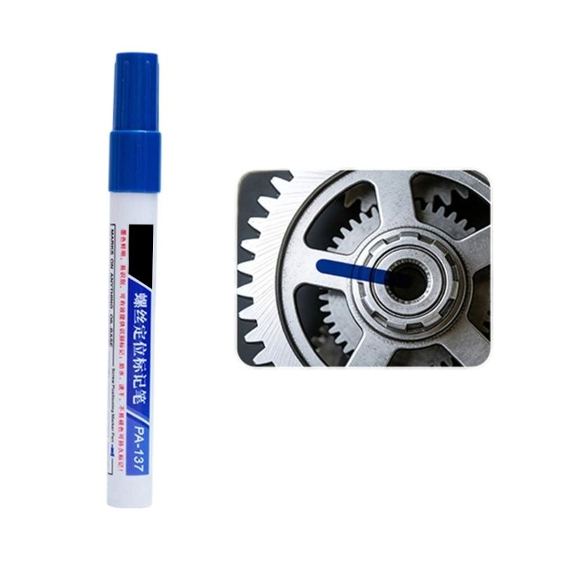 Industrial Screw Marking Pen 3mm Round Tip Portable Screw Marking Paint Marker Pen For Positioning On Metal Plastic