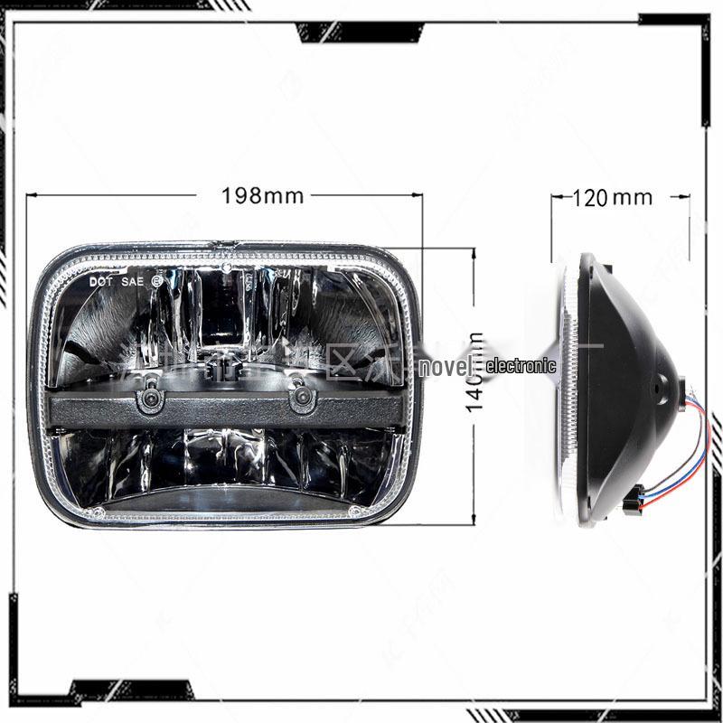 Compatible with Jeep Cherokee: 5x7 Inch LED Square Truck Headlight (6x7 Inch Size Option).