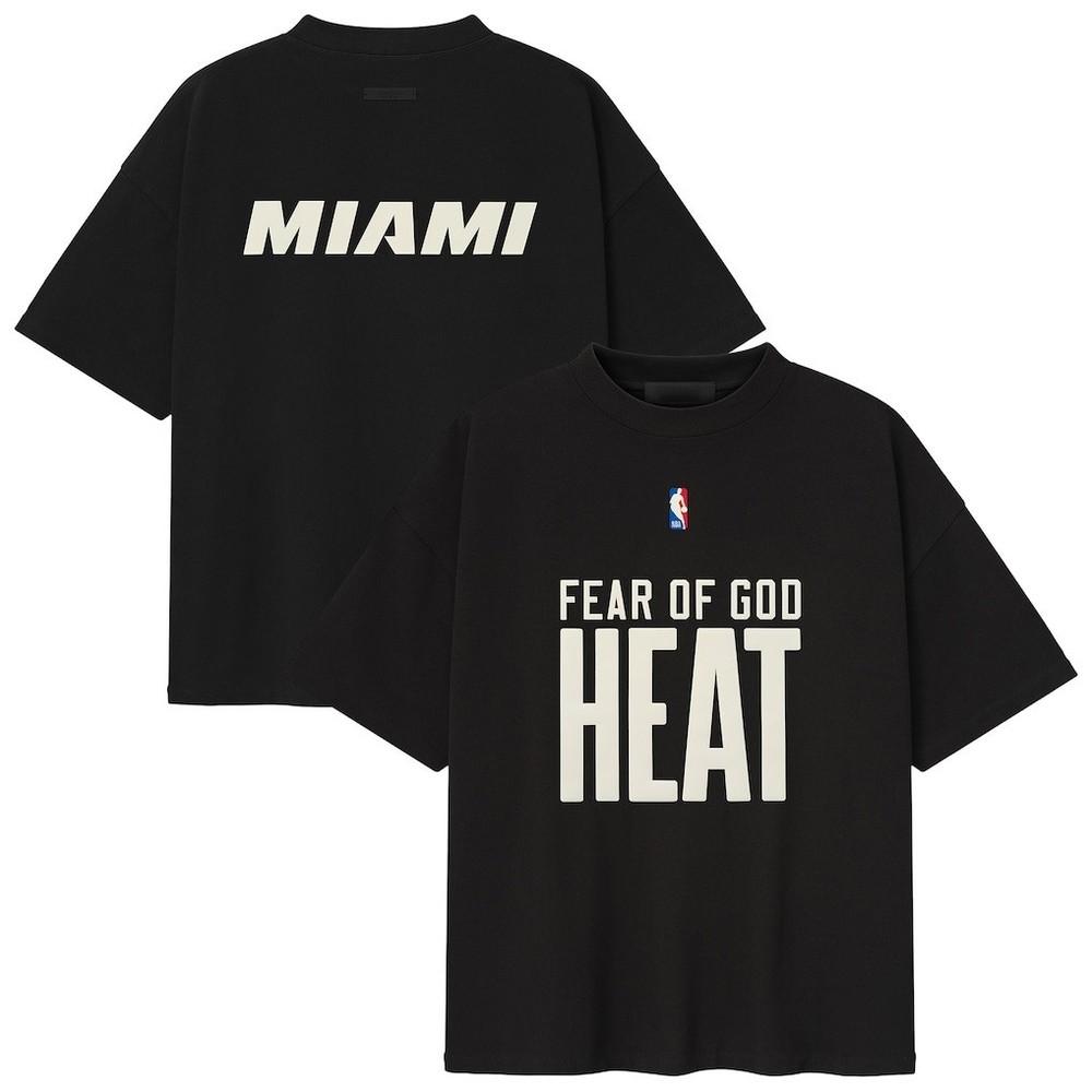 

Miami He*at NBA Fear Of G Футболка з кроєм 90-х - Унісекс Розмір S-5XL Репліка Унісекс Футболка M