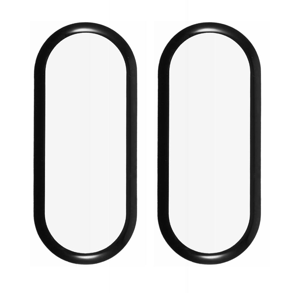 2Pcs/Pack For Xiaomi Smart Band 10 Screen Protector Smart Watch HD Clear PMMA Film (Black Edge)