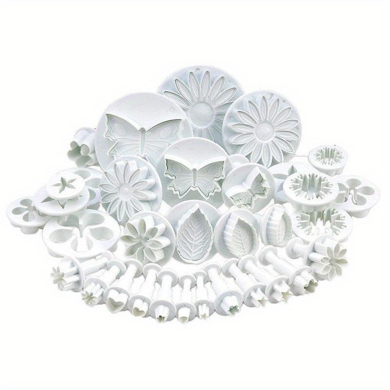 33 Pieces/set Plunger Cutter Fondant Cutter Cake Cookie Mold DIY 3D Handmade Decoration Tools Baking Supplies Mold