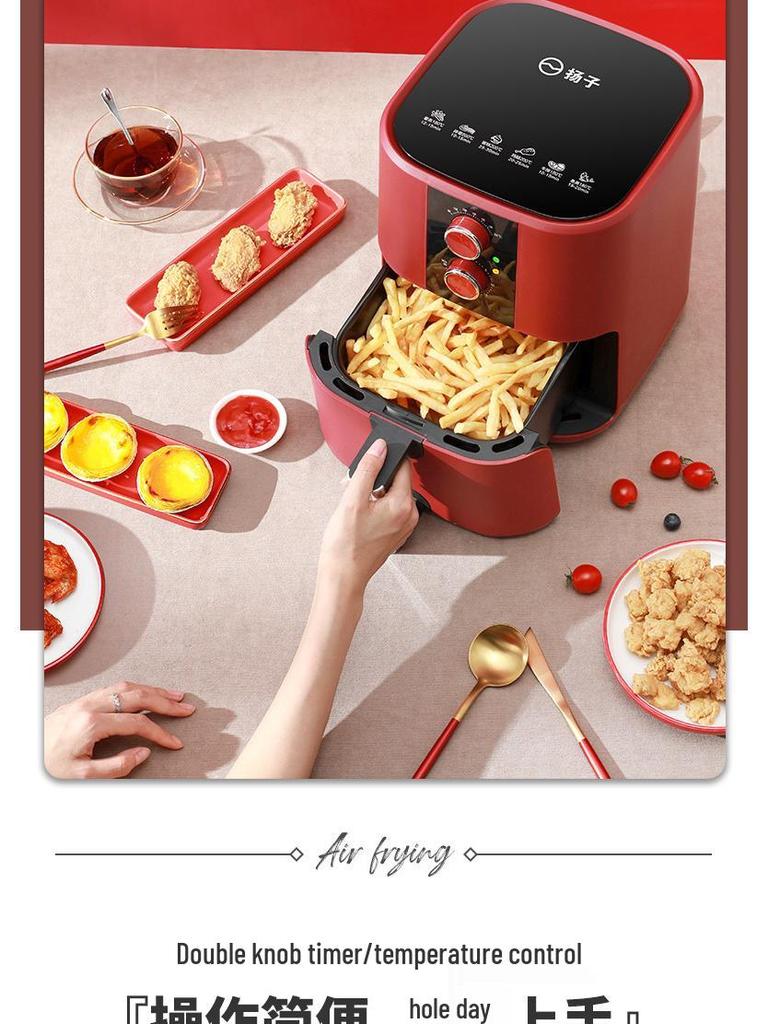 Large-Capacity Oil-Free Multifunctional Smart Air Fryer Oven with Non-Stick Electric Pan
