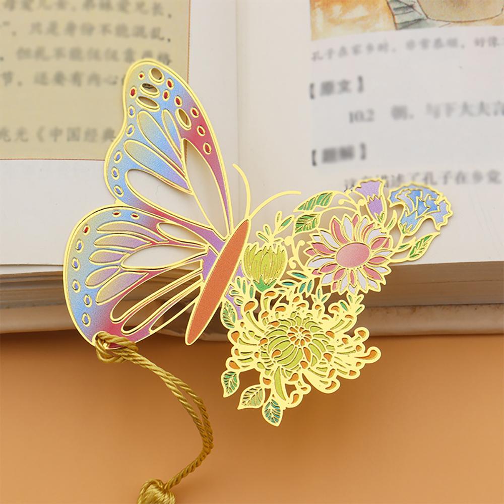 

Chinese style butterfly metal bookmark hollowed out antique style teacher s day bookmark exquisite artistic gift