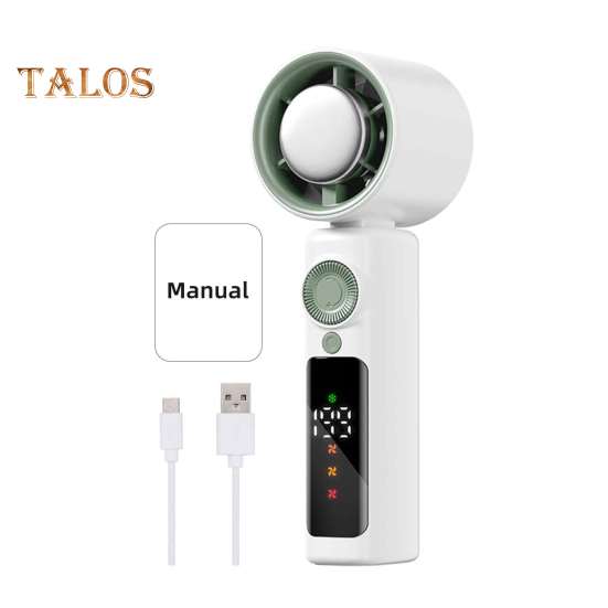 Handheld Turbo Fan Digital Display 199 Speeds 13000RPM Strong Airflow Low Noise Rechargeable Portable Mini Cooling Fan