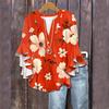 Summer Tops For Women Cute V Neck 3/4 Sleeve Blouses Floral Print Top Casual Shirts