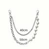 Irregular Punk Street Keychains Chain Y2K Biker Pants Chain Pearl Waist Chain  Clothing Accessories