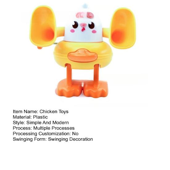 Aufzieh-Hühnerspielzeug mit Salto-Aktion Plastik-Uhrwerk-Küken für interaktives Spiel Feier-Highlight Küken-Spielzeug