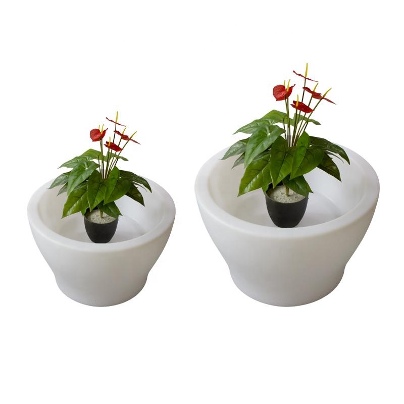 

Luxury Modern Garden Planter Plastic Flower Pot Smart Flower Planter Pot for Home for Party for Weeding сливовый