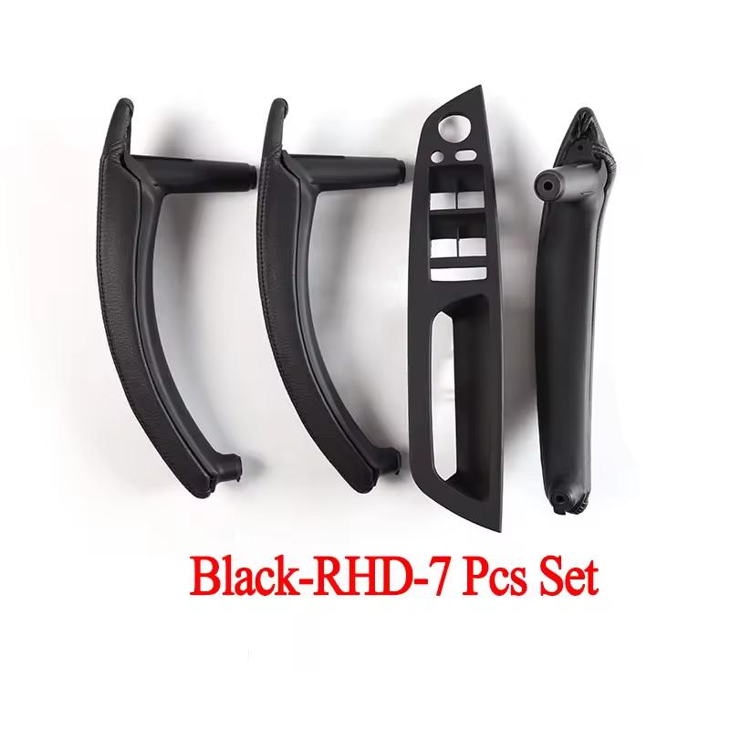 E70 E71 LHD RHD Upgraded Interior Door Handle with Leather Cover Assembly Full Set for BMW X5 X6 E70 E71 E72 2007-2014