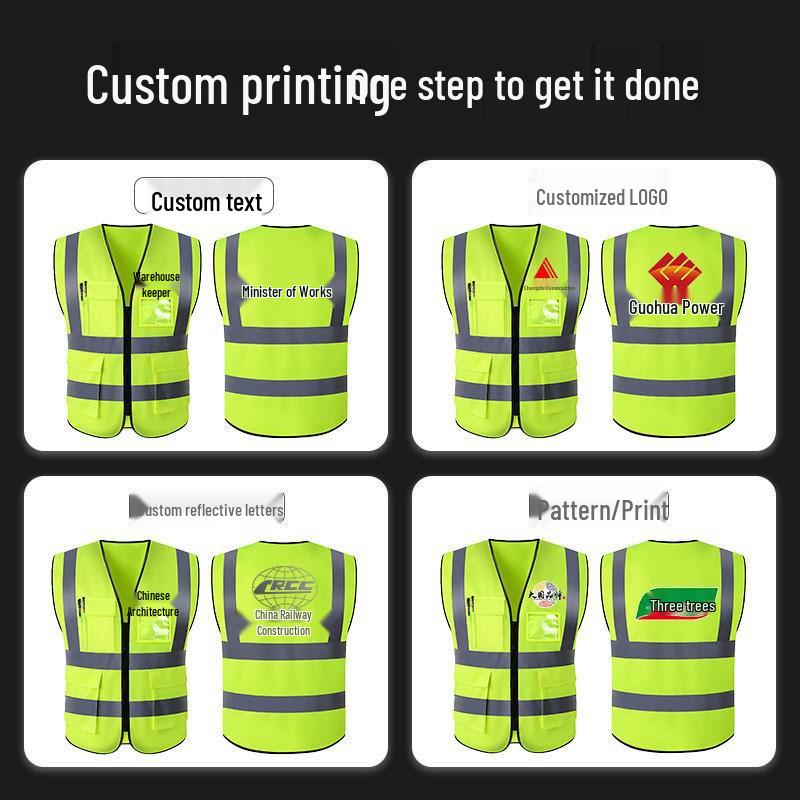 Rui Chuang Multi-Pocket Reflective Safety Vest for Construction and Transportation