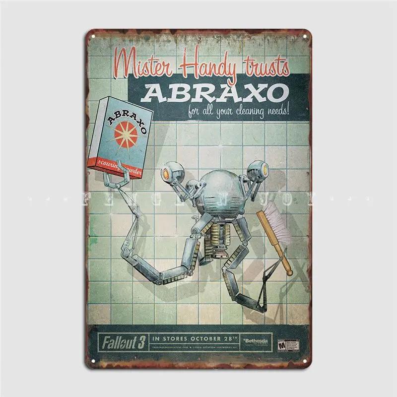 Abraxo Metal Sign Party Wall Decor Wall Pub Personalized Tin Sign Poster 20x30cm
