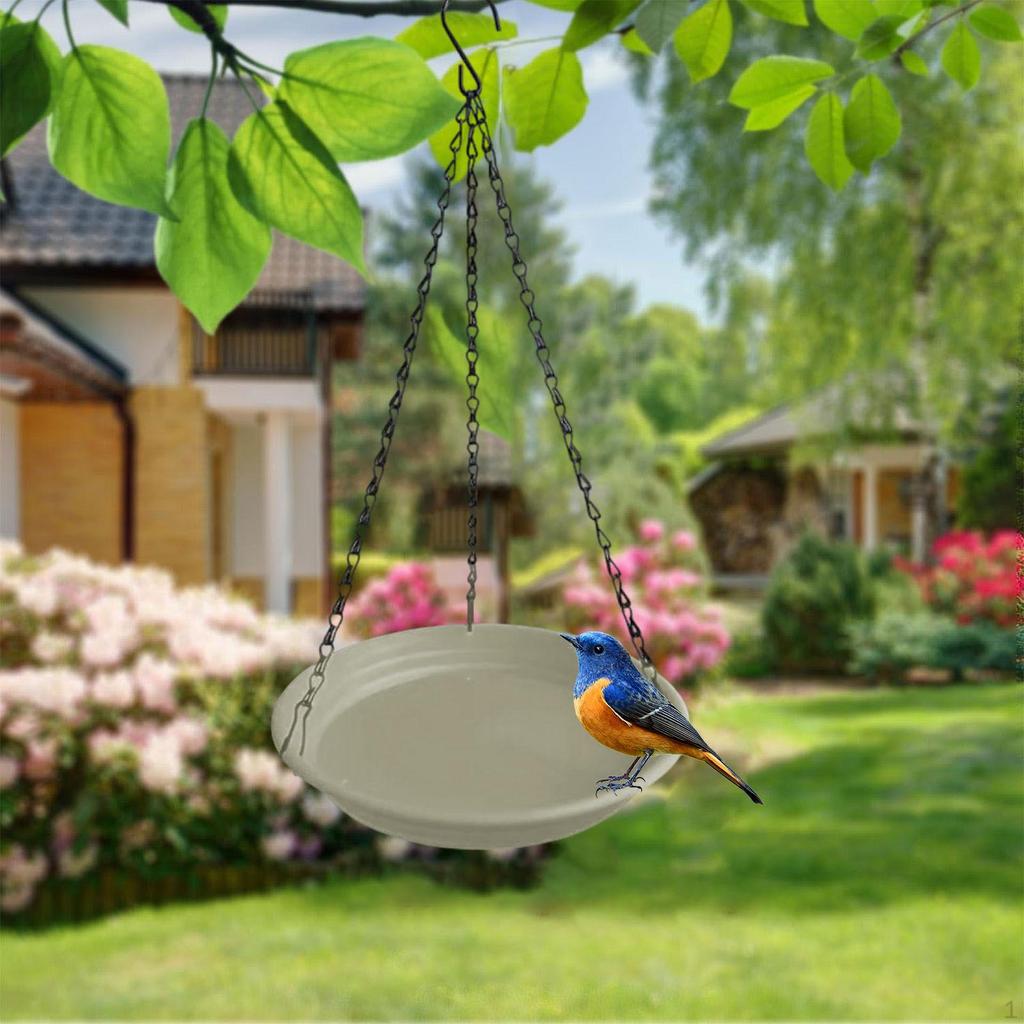 Bird Feeder And Bath, Food Tray, Hanging Bath in The Garden, for Lawn.