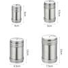 Nerezová ocel Sůl Koření Cukr Pepř Chuť Lahvičky Shaker, Vzduchotěsný, Otočný Shaker na koření, Kuchyňský gadget