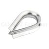 M2-M28 316 Stainless Steel Cable Wire Rope Protective Sleeve Wire Rope Clamp Thimbles Rigging Chicken Heart Ring Fixing