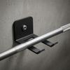 Wall-Mounted Fitness Hook Black Two-Prong Storage Bracket 4 Mm Thick