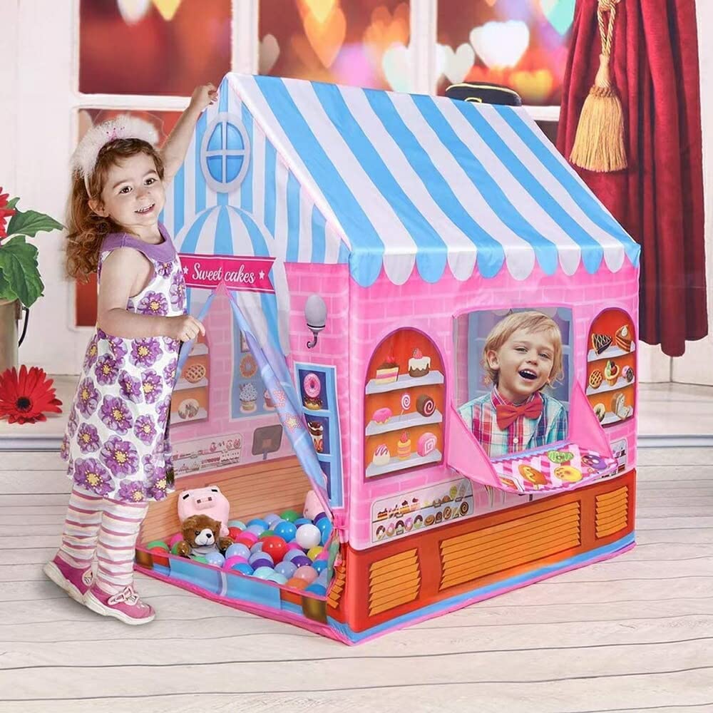 Tent for Sweets Store Authentic Tent Kids Tent [AiO JAPAN] Children, Shop, Store, Cake, Donut, Sweets, House,