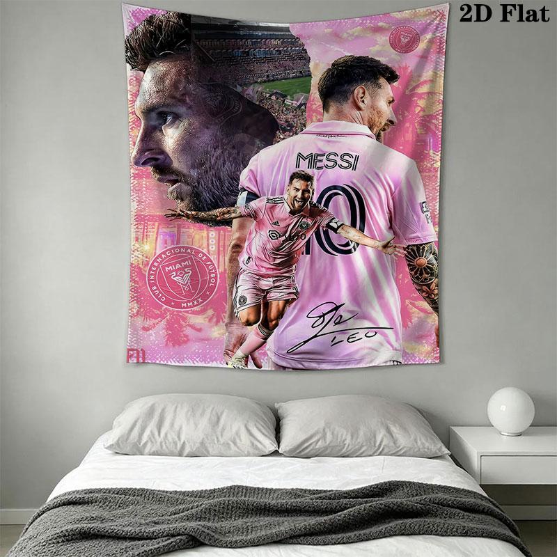 Messi Wall Hanging Printed Fabric Blanket Decorative Tapestries for Bedroom Living Room Home Decor