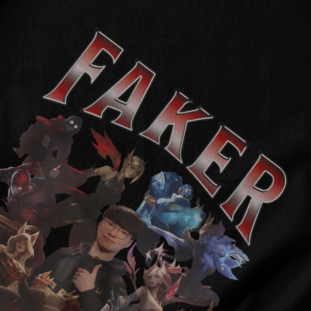 Men T Shirt Faker Trending Summer Y2K Graphic Quality Unisex Clothes T Shirts