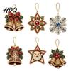 Decorative Ornaments for Dormitories 6 Pcs Christmas DIY Faux Pearl Painting Kit Ornaments Rhinestone Art Indoor Outdoor Party Decor Tree Hanging