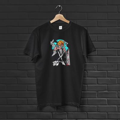 Ichigo Kurosaki T-Shirt Hollow Mask Zangetsu Soul Reaper Anime Tee