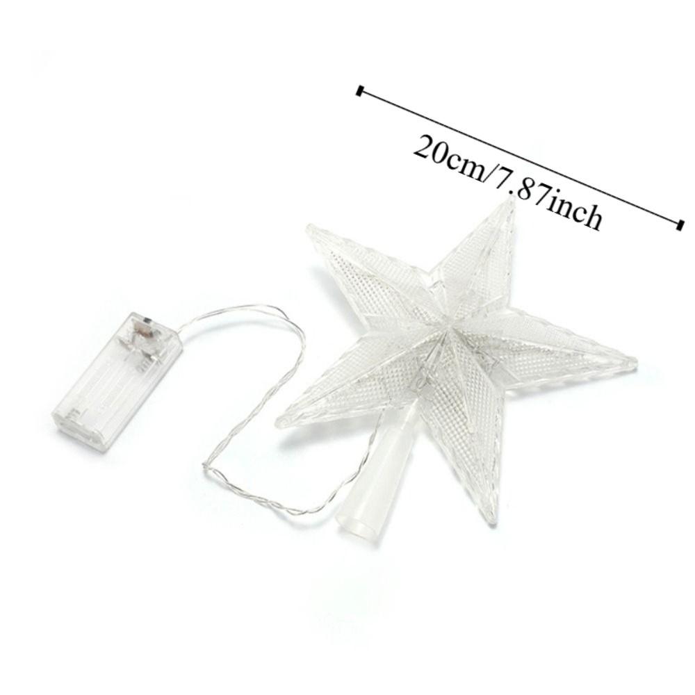 Glowing Christmas Tree Topper Star LED Xmas Atmosphere  Light  Gift