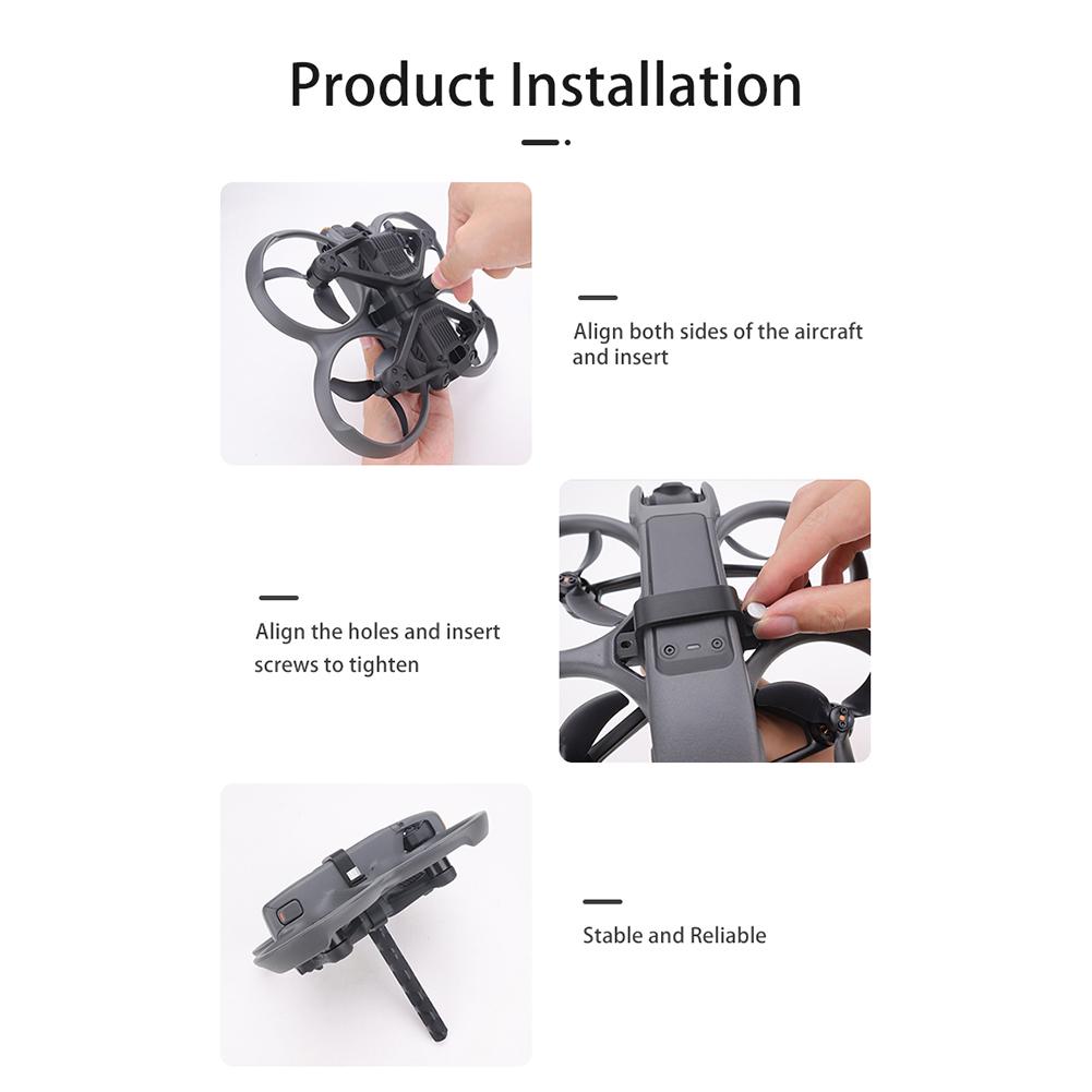 For DJI Avata 2 One-lens Bottom Bracket Suitable Long Lens Ground Sky Connection Shooting Handheld Stand Display Accessorie